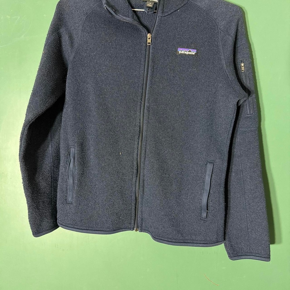 Patagonia Better Sweater Full Zip Hoodie Navy Blue Womens Size M Vintage